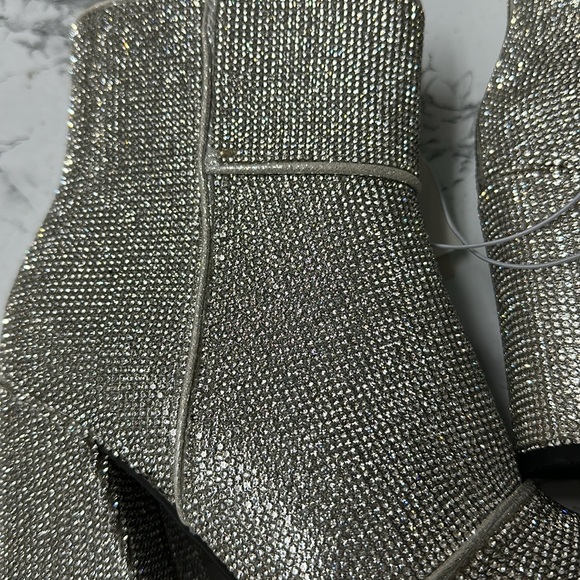 A New Day Women’s Cailin Silver Glitter Ankle Boots Size 6 - Picture 8 of 16
